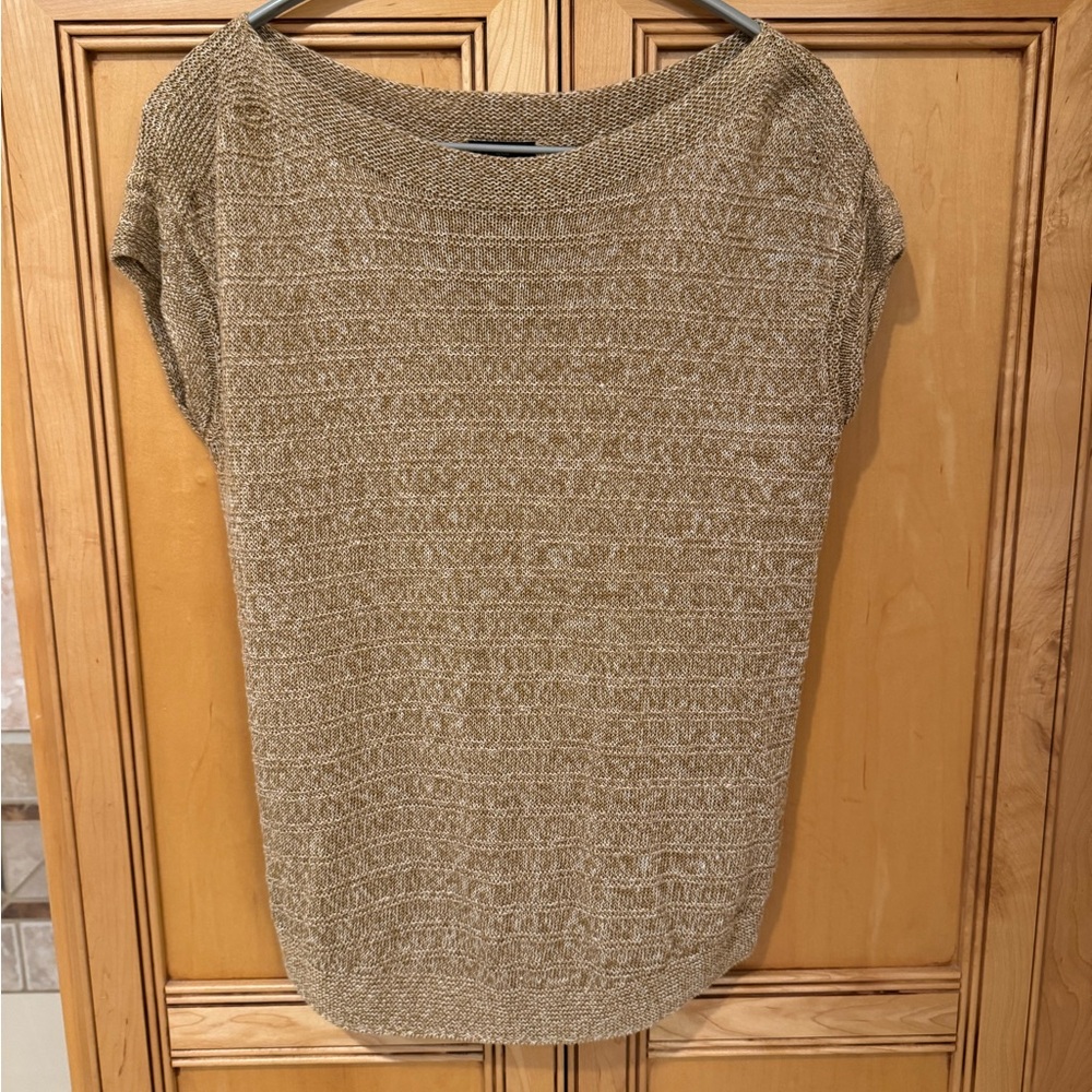 Talbots Petite Beige Knit Top